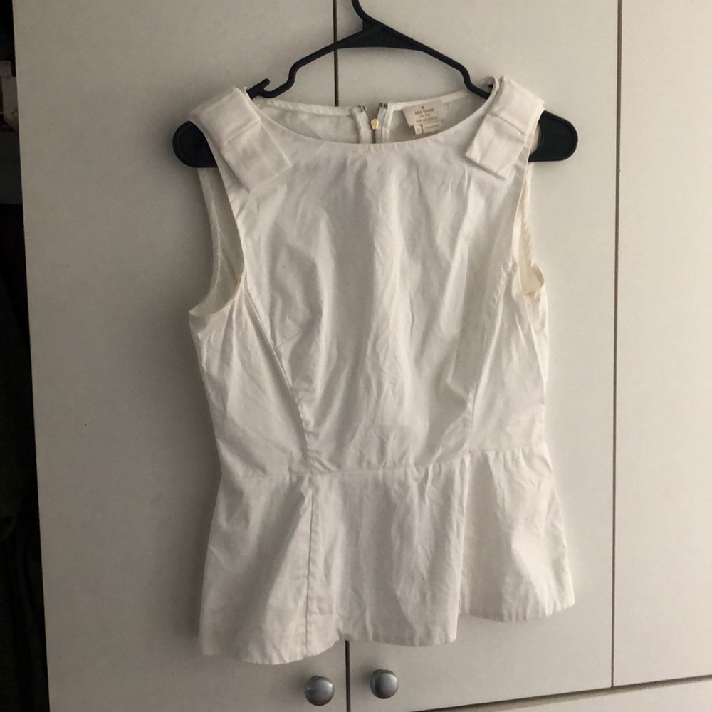 {Kate Spade} white top